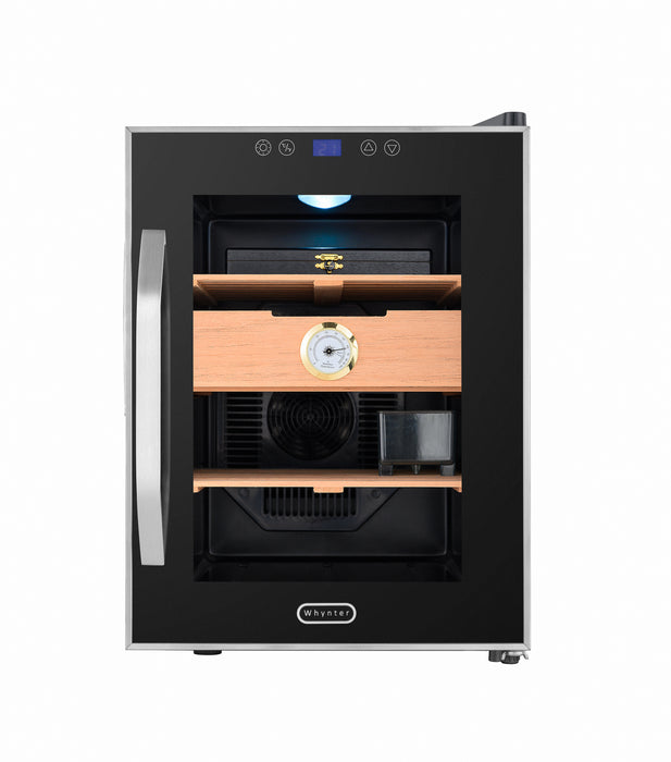 Whynter Elite Touch Control 250-Count 1.2 cu.ft. Electric Cigar Cooler Humidor - Stainless Steel | CHC-122BD/CHC-122BDa