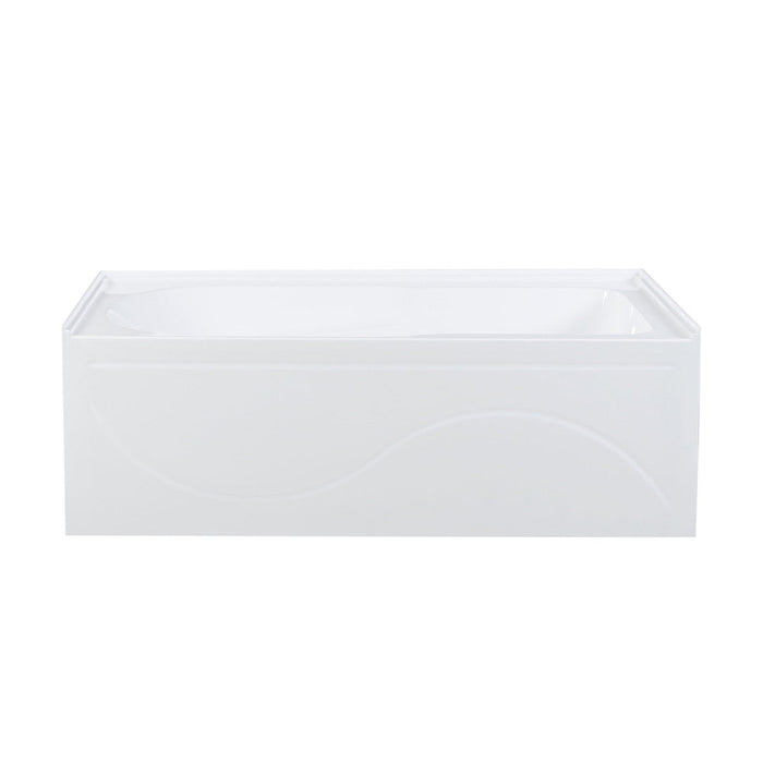 Swiss Madison Ivy 60" x 30" Right-Hand Drain Alcove Bathtub with Apron | SM-AB546
