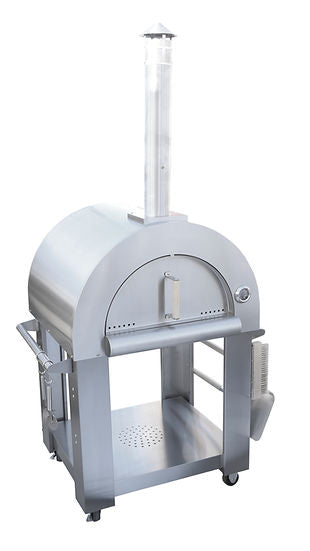 KoKoMo Grills 32" Stainless Steel Wood Fired Pizza Oven & Stand