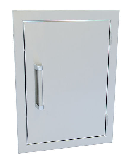 KoKoMo Grills Stainless Steel Built In Reversible Double Walled BBQ Island Vertical Door 14 x 20 inch