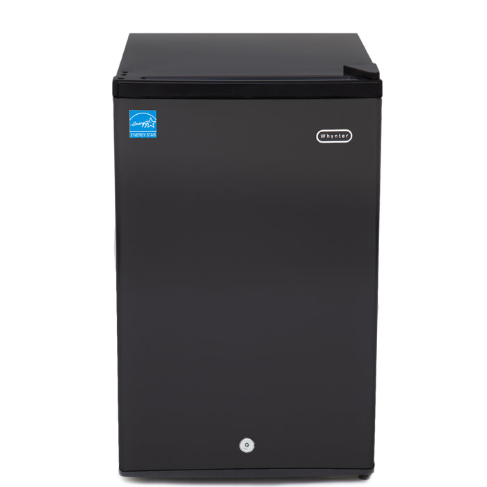 Whynter 3 cu. ft Energy Star Upright Freezer with Lock – Black | CUF-301BK