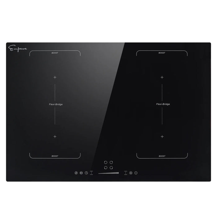 Empava 30 in. Built-in Electric Stove Induction Cooktop with 4 Elements in Black | EMPV-30EC04