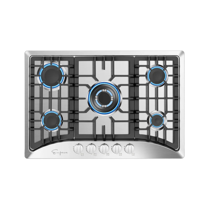 Empava 30 in. Built-in Gas Cooktops with 5 Burners | EMPV-30GC5B70C