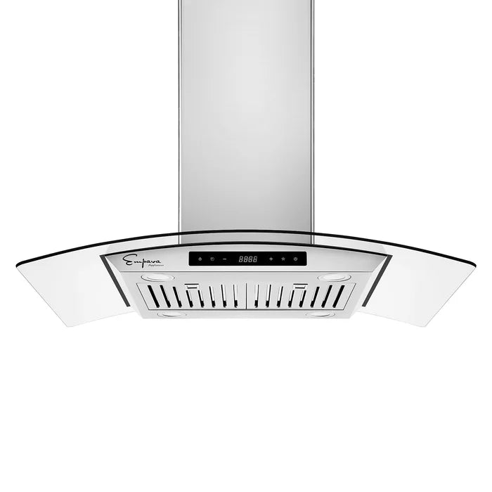 Empava 36 in. 400 CFM Island Wall Mount Ducted Range Hood | EMPV-36RH09