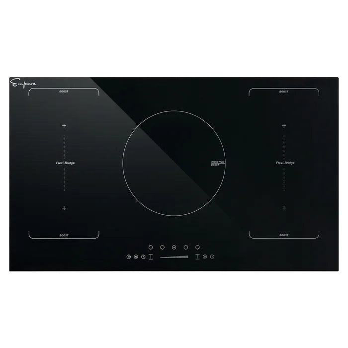 Empava 36 in. Built-in Electric Stove Induction Cooktop with 5 Elements in Black | EMPV-36EC05