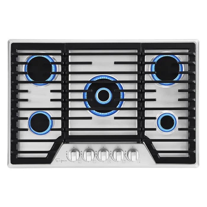 Empava 30 in. Built-in Stainless Steel Gas Stove Cooktop with 5 Burners | EMPV-30GC37