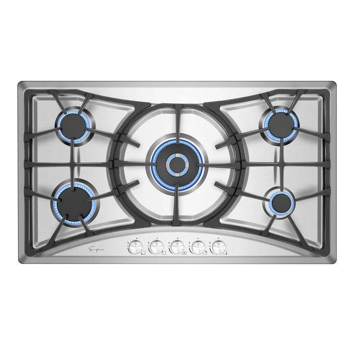 Empava 36 in. Built-in Gas Cooktops with 5 Burners | EMPV-36GC22