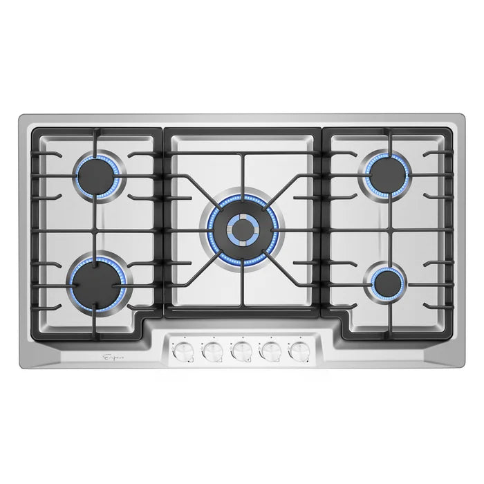 Empava 36 in. Built-in Gas Cooktops with 5 Burners | EMPV-36GC23