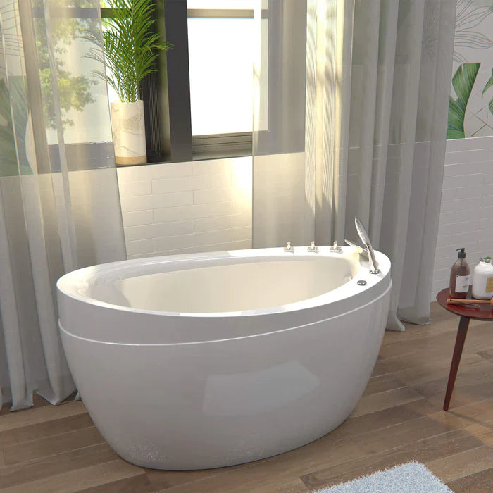 Empava 59 in. Freestanding Japanese Style Air Soaking Bathtub | EMPV-59JT011