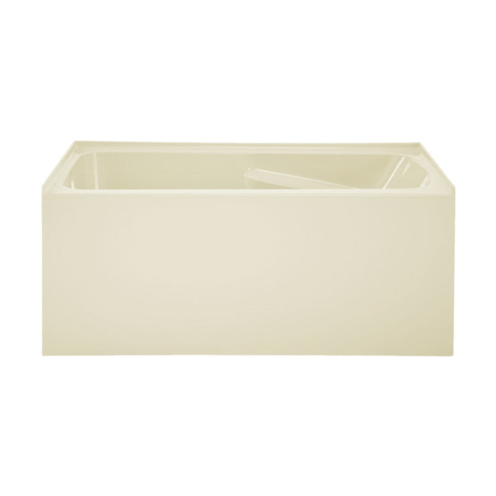 Swiss Madison Voltaire 54" x 30" Left-Hand Drain Alcove Bathtub with Apron in Bisque | SM-AB549BQ