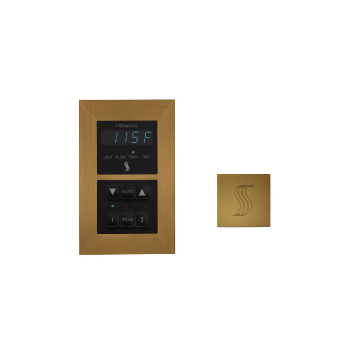 ThermaSol Signature Series Control and Steam Head Kit Square | SEMR-SVSQ