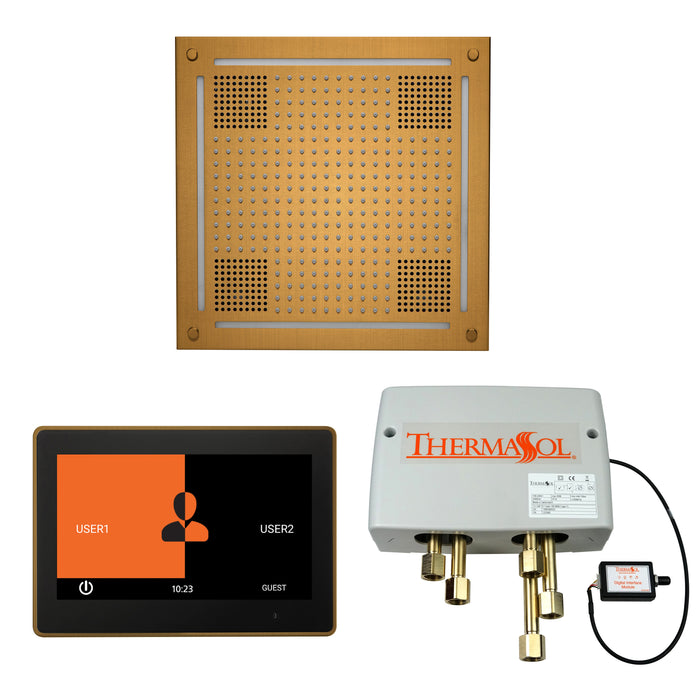 ThermaSol Wellness Hydrovive Shower Package with 10" ThermaTouch Square | WHSP10S