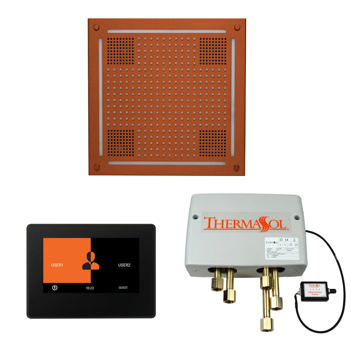 ThermaSol Wellness Hydrovive Shower Package with 7" ThermaTouch Square | WHSP7S