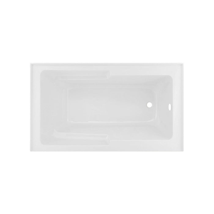 Swiss Madison Voltaire 48" x 30" Right-Hand Drain Alcove Integrated Armrest Bathtub with Apron | SM-AB597