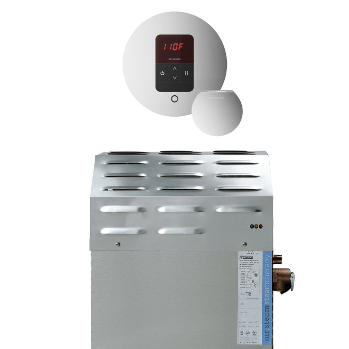 Mr. Steam Super (iTempo) 12 kW Steam Shower Generator Package with iTempo Control in Polished Chrome