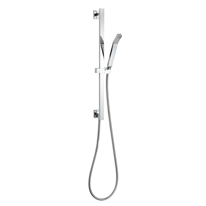 ThermaSol Shower Rail, Hose, and Wand Square | 15-1014