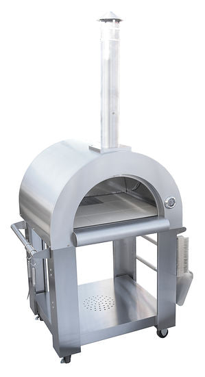 KoKoMo Grills 32" Stainless Steel Wood Fired Pizza Oven & Stand