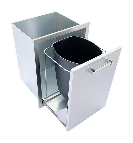 KoKoMo Grills Outdoor Kitchen Stainless Steel Trash Can or Liquid Propane Tank  Drawer
