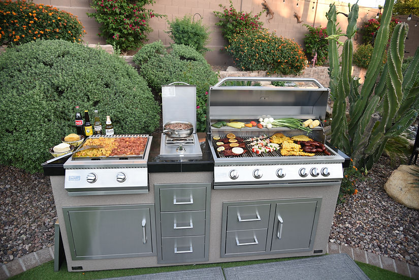 KoKoMo Grills Stainless Steel Single Side Burner with Hood