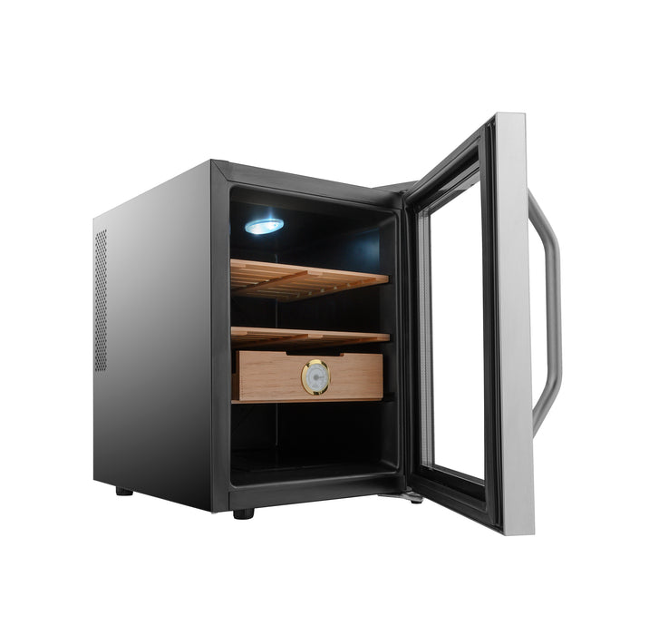 Whynter 250-Count 1.2 cu. ft. Electric Cigar Cooler Humidor -Stainless Steel | CHC-120S