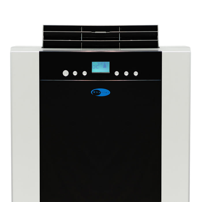 Whynter 14,000 BTU (9,200 BTU SACC) Dual Hose Cooling Portable Air Conditioner, Heater, Dehumidifier, and Fan with Activated Carbon Filter plus Storage bag, up to 500 sq ft in Platinum/Black | ARC-14SH