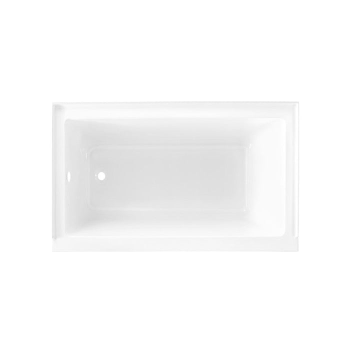 Swiss Madison Voltaire 54" x 30" Acrylic Glossy White, Alcove, Integral Left-Hand Drain, Bathtub | SM-AB562