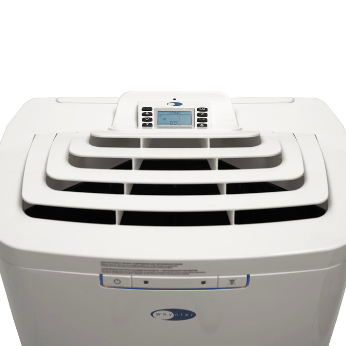 Whynter 11,000 BTU (5,900 BTU SACC) Dual Hose Cooling Portable Air Conditioner, Dehumidifier, and Fan with Activated Carbon Filter, up to 350 sq ft in White | ARC-110WD