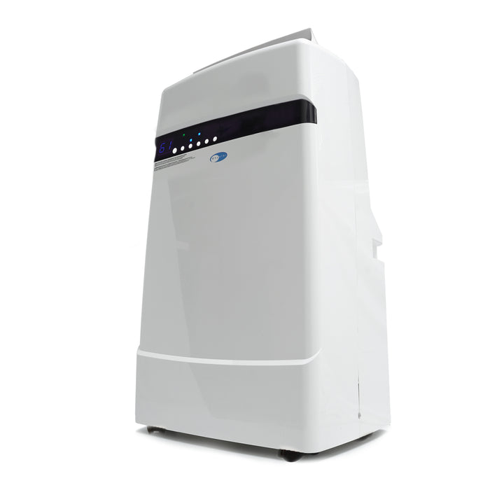 Whynter 12,000 BTU (6,936 BTU SACC) Dual Hose Cooling Portable Air Conditioner, Dehumidifier, and Fan with Activated Carbon Filter plus Storage bag, up to 400 sq ft in White | ARC-12SD