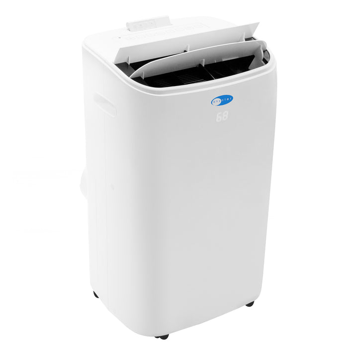 Whynter 14,000 BTU (10,000 BTU SACC) Dual Hose Cooling Portable Air Conditioner, Dehumidifier, and Fan with Remote Control, HEPA, and Carbon Filter, up to 500 sq ft in White | ARC-147WF
