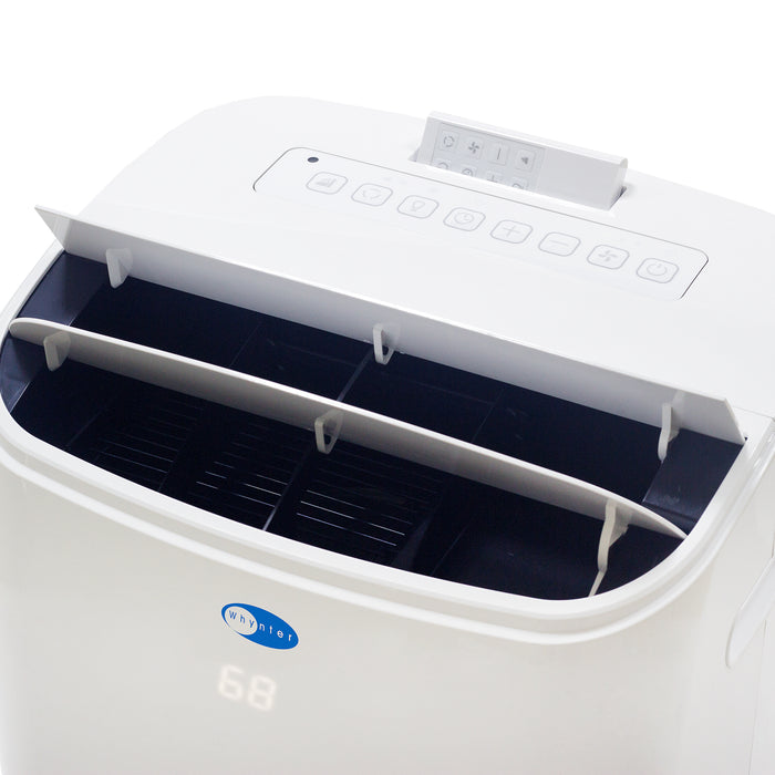 Whynter 14,000 BTU (10,000 BTU SACC) Dual Hose Cooling Portable Air Conditioner, Dehumidifier, and Fan with Remote Control, HEPA, and Carbon Filter, up to 500 sq ft in White | ARC-147WF