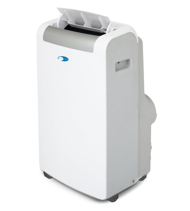 Whynter 14,000 BTU (10,000 BTU SACC) Portable Air Conditioner, Heater, Dehumidifier, and Fan with Activated Carbon and SilverShield Filter plus Drain Pump, up to 500 sq ft in White | ARC-148MHP