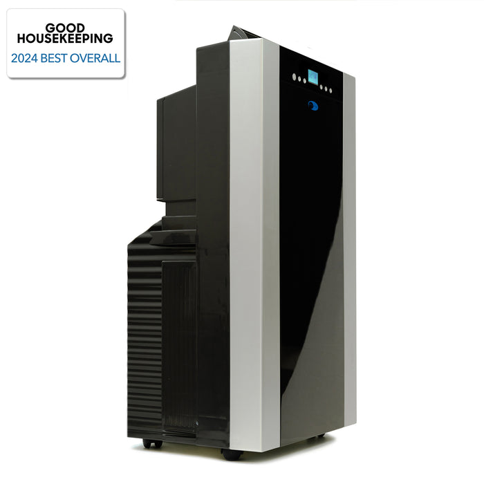 Whynter 14,000 (9,500 BTU SACC) BTU Dual Hose Cooling Portable Air Conditioner, Dehumidifier, and Fan with Activated Carbon Filter plus Storage bag, up to 500 sq ft in Platinum/Black | ARC-14S