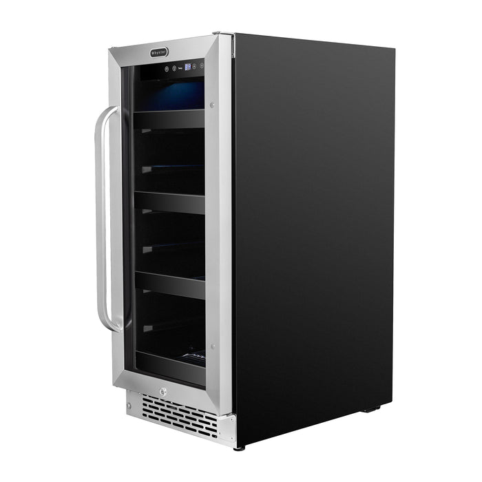 Whynter 15 inch Built-In 80 Can Undercounter Stainless Steel Beverage Refrigerator cooler with Reversible Door, Digital Control, Lock and Carbon Filter | BBR-838SB