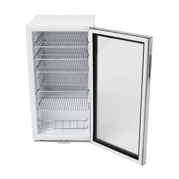Whynter 120 Can Freestanding Beverage Refrigerator cooler with Lock Stainless Steel | BR-128WS
