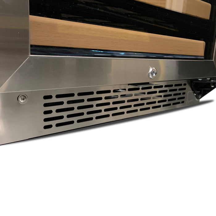 Whynter BWR-0922DZ/BWR-0922DZa 24" 92 Bottle Built-in Large Capacity Stainless Steel Dual Zone Compressor Wine Refrigerator with Display Rack and LED display