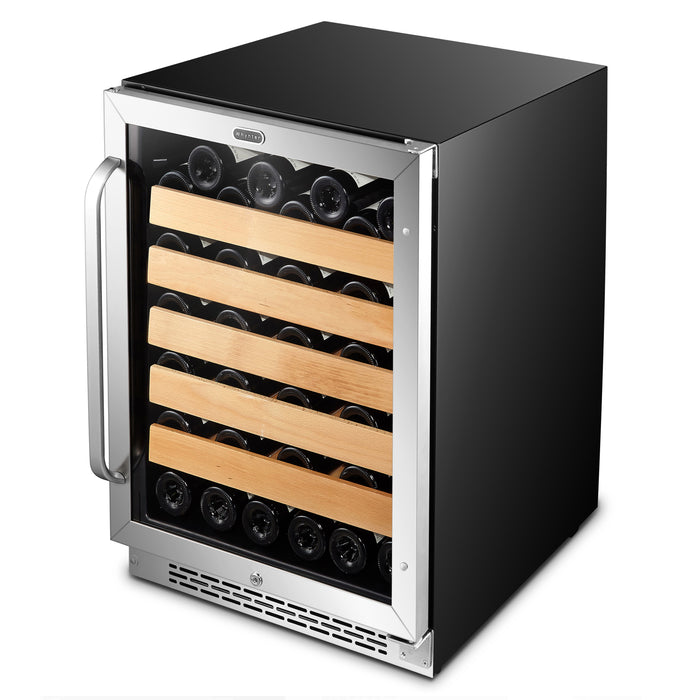 Whynter BWR-541STS/BWR-541STSa 24" Built-In Stainless Steel 54 Bottle Wine Refrigerator Cooler