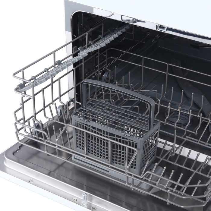 Whynter Energy Star Countertop Portable Dishwasher 6 place setting LED – White | CDW-6831WES