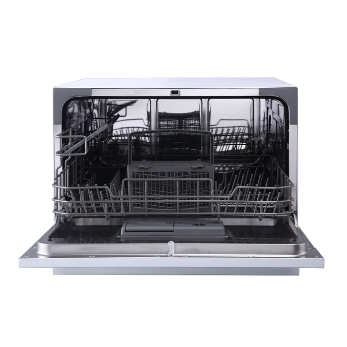 Whynter Energy Star Countertop Portable Dishwasher 6 place setting LED – White | CDW-6831WES