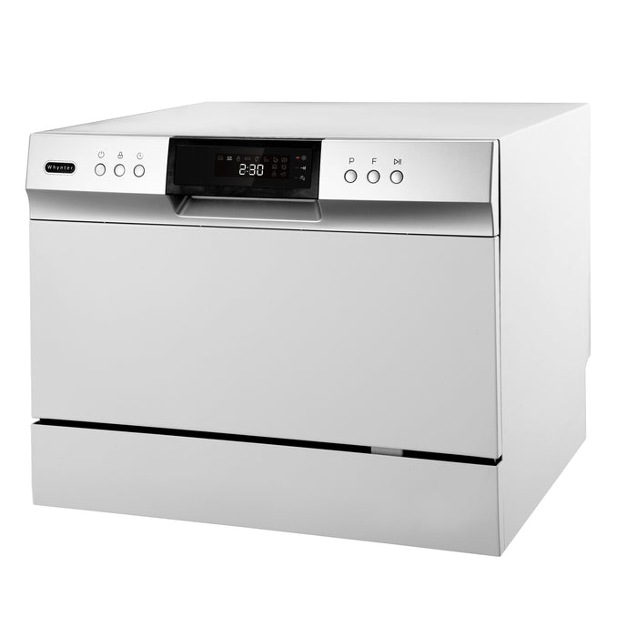 Whynter Energy Star Countertop Portable Dishwasher 6 place setting LED – White | CDW-6831WES