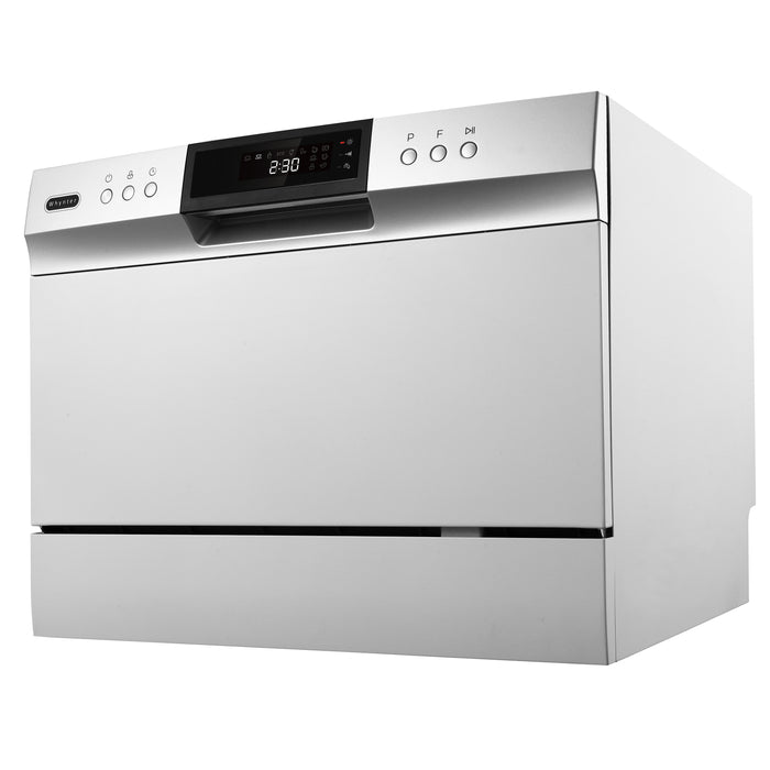 Whynter Energy Star Countertop Portable Dishwasher 6 place setting LED – White | CDW-6831WES