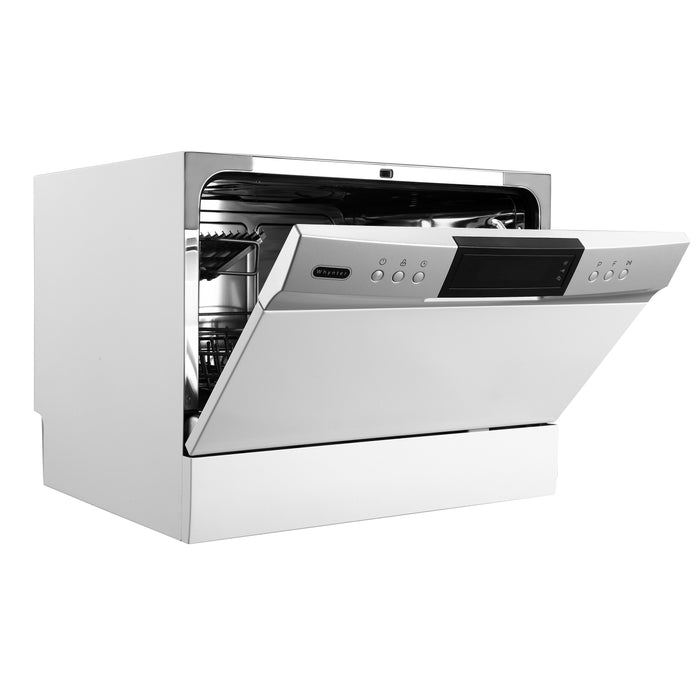 Whynter Energy Star Countertop Portable Dishwasher 6 place setting LED – White | CDW-6831WES