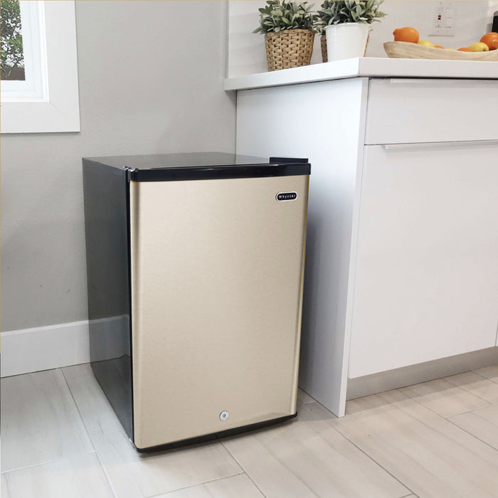 Whynter 2.1 cu.ft Energy Star Upright Freezer with Lock in Rose Gold | CUF-210SSG