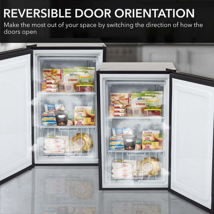 Whynter 3 cu. ft Energy Star Upright Freezer with Lock – Black | CUF-301BK