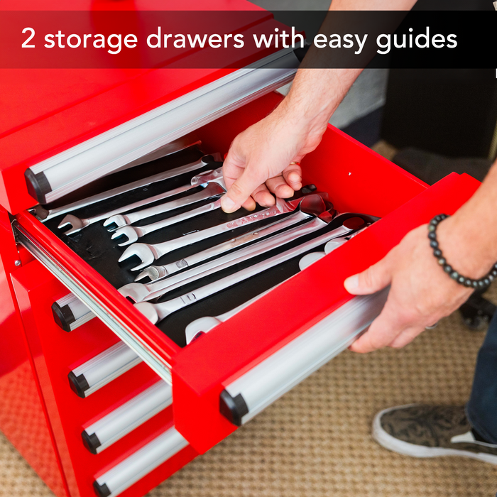 Whynter Portable 1.8 cu. ft. Tool Box Refrigerator with 2 Drawers and Lock | TBR-185SR