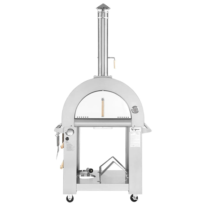 Empava Outdoor Wood Fired Pizza Oven in Stainless Steel | EMPV-PG01