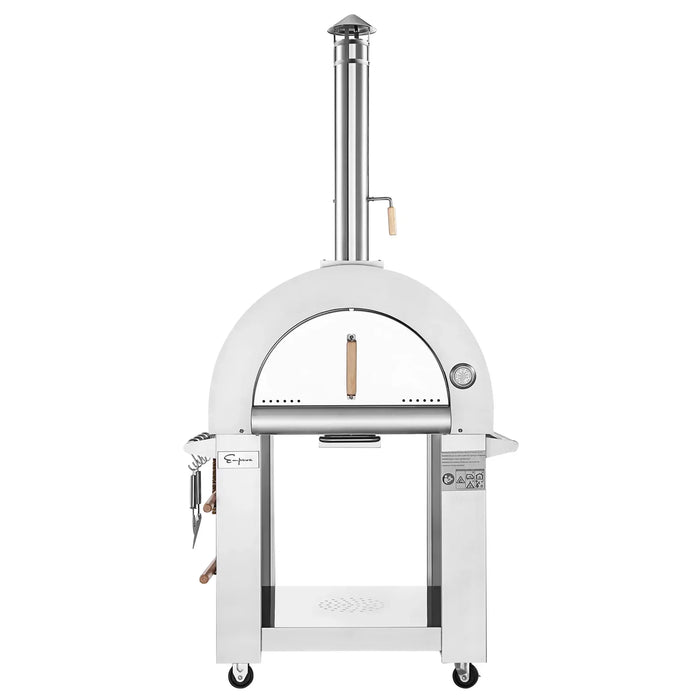 Empava Outdoor Wood Fired Pizza Oven in Stainless Steel | EMPV-PG01
