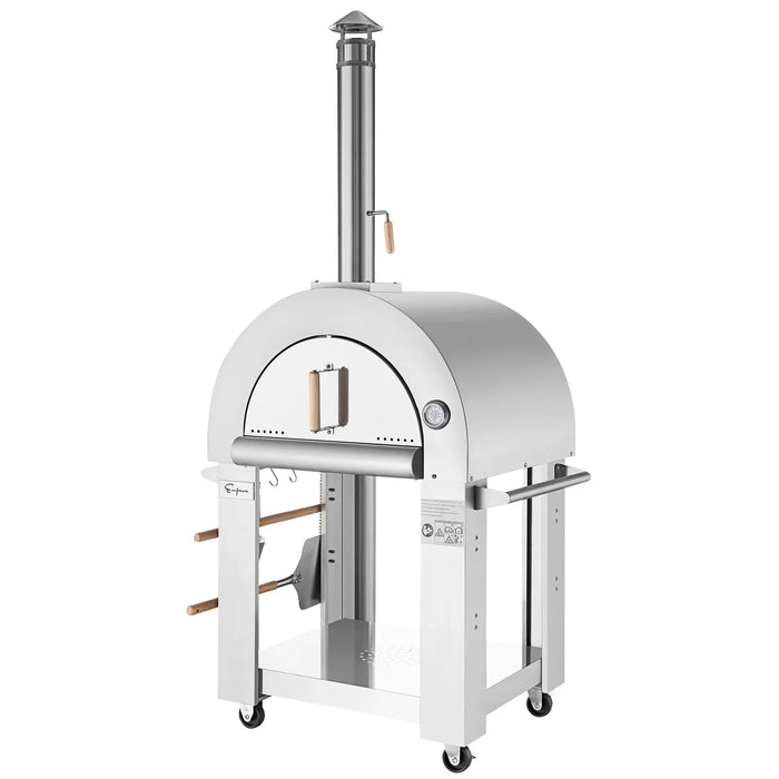 Empava Outdoor Wood Fired Pizza Oven in Stainless Steel | EMPV-PG01