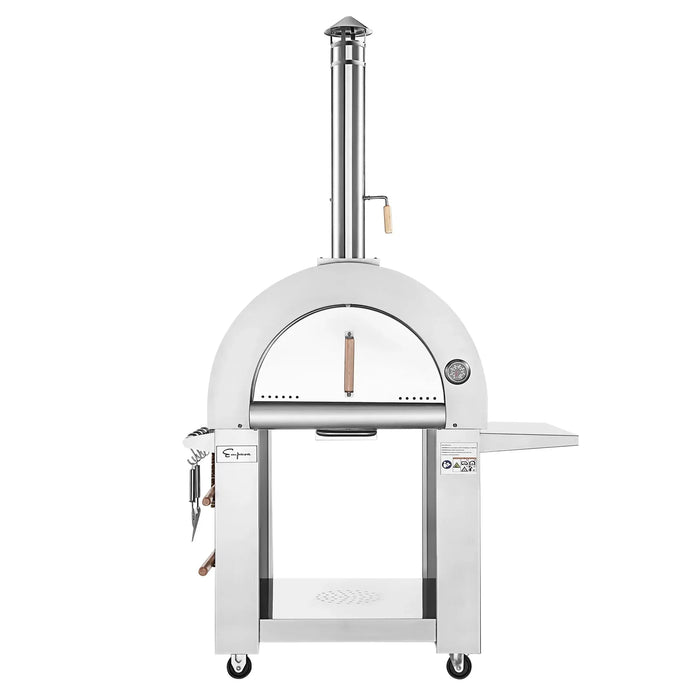 Empava Outdoor Wood Fired Pizza Oven with Side Table | EMPV-PG05