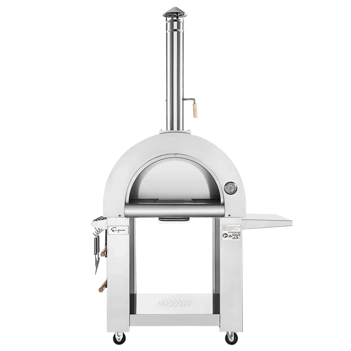Empava Outdoor Wood Fired Pizza Oven with Side Table | EMPV-PG05