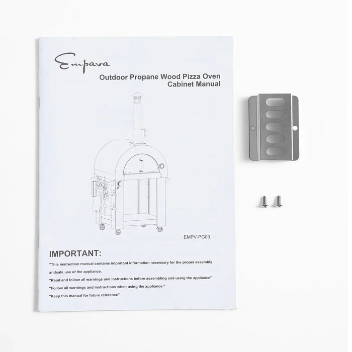 Empava Outdoor Wood Fired and Gas Pizza Oven in Stainless Steel | EMPV-PG03
